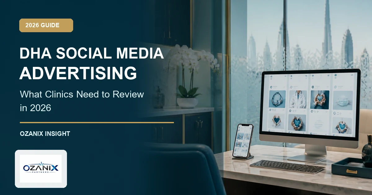 DHA social media advertising rules for Dubai clinics in 2026